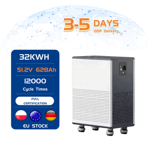 Batería LiFePO4 de 48V 16kWh 32kWh en Stock en la UE, Paquete de Baterías de 51.2V 314Ah 628Ah, Sistema de Almacenamiento de Energía Doméstico, Batería <span class=keywords><strong>Solar</strong></span> Apilable para Inversor - Product Image 1
