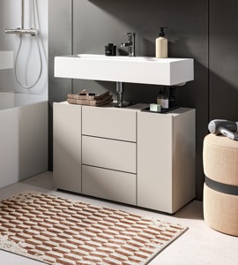 Mobile Bagno Moderno dal Design Semplice con 3 Ante e 4 Scomparti, Vendita all'Ingrosso - Product Image 1