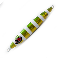 Leurre de pêche artificiel Slow Pitch Jig 150g/200g, Leurre de pêche japonais Glow Stripe, Leurre de pêche en plomb