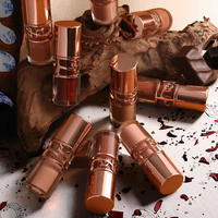 Gloss à lèvres végétalien personnalisé, longue tenue et repulpant, liquide minéral, marque privée, vente en gros, tube, brillant, pailleté