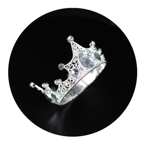 Venta al por mayor pastel de cumpleaños niños flores de cumpleaños corona de cristal <span class=keywords><strong>mini</strong></span> corona de rey - Product Image 4