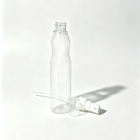 Flacon pulvérisateur fin en PET transparent de 135 ml, atomiseur en plastique rechargeable pour parfum, tonique, liquide cosmétique, emballage de voyage, OEM