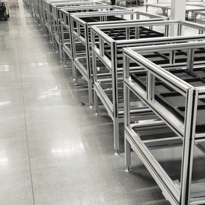 Custom Aluminum Profile Frame 6063 Anodized Extrusion Industrial Mounting Assembly Line Equipment Support - Product Image 3