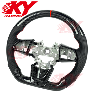 Accesorios Interiores para Auto Kia Stinger Hatchback Van CK K8 GT S GTS GT2 GT+ 2017-2023, Volante Deportivo de Fibra de Carbono - Product Image 2
