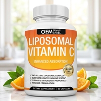 Capsules de Vitamine C pour Adultes OEM, 60 Comprimés, Haute Absorption, Complément Alimentaire, Soutien au Collagène, Renforcement de l'Immunité, Antioxydant
