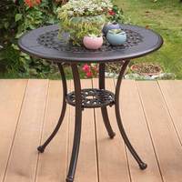 Table et chaises de salle à manger d'extérieur en alliage d'aluminium moulé, pour barbecue, jardin, balcon, petite table ovale, longue, carrée, ou table basse