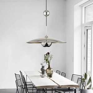 Modern Minimalist Flying Saucer Pendant <b>Light</b> Led Single Head Round <b>Chandelier</b> For Dining Room Nordic Style - Product Image 1