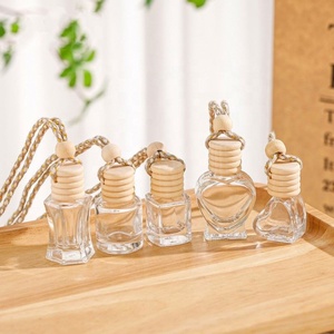 5ml <b>Mini</b> Air Freshener Essential Oil <b>Perfume</b> Glass Bottle 8ml Empty Car Hanging Diffuser Bottle - Product Image 3