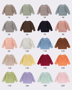 Gebreide katoenen oversized wintertruien voor babyjongens, op maat gemaakt, groothandel, boutique design, chunky, krochethaak, direct leverbaar - Product Image 3