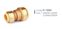 Raccord poussoir de plomberie en laiton sans plomb BH 1/2 "raccord rapide Pex Push Fit dans les raccords pour tuyau Pex