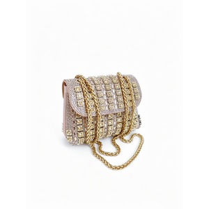 Rhinestone Fashion PU Wedding <b>Clutch</b> Evening Bag for Women with Polyester Lining - Product Image 4