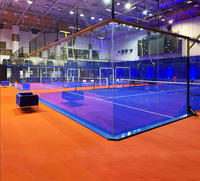 LUX Padel Legendsports Gazon artificiel personnalisé en verre trempé de 12mm pour terrain de tennis Padel