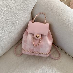 Mochila de Mujer con Cadena de Textura de Alta Calidad, Nueva Colección 2026, Gran Capacidad, Bolso de Moda con Cordón - Product Image 5