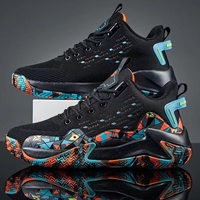 Nouvelles chaussures de basketball montantes pour hommes 2026, toutes saisons, pour jeunes, pratiques, antidérapantes, résistantes à l'usure, à semelle épaisse