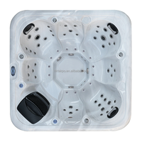 Takpo Spa de Luxe Extérieur en Acrylique pour 5 Personnes avec Contrôle Balboa et Hydromassage, Grand Jacuzzi de Massage en Gros