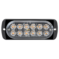 Ultradünne LED Rot-Blau Stroboskop-Lichtleiste Blinkende Warnleuchte für Auto-Kühlergrill Motorrad-Seitendekoration Universal 12V