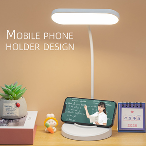 Đèn bàn LED để bàn cạnh giường ngủ nhà hàng nhỏ hiện đại sạc lại không dây đèn học tập đèn kẹp bàn đọc sách kiểu Trung Quốc đèn cảm ứng loại C - Product Image 3