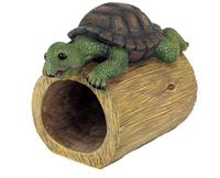 Statue de décoration de jardin en polyrésine, gouttes de tortue, gardien du spot lumineux, couleur complète