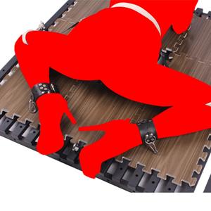 SM extremidades restricción esposas tobillo herramienta sexual pierna dividida encuadernación perro esclavo Mujer parte inferior del cuerpo Bondage cama pequeña - Product Image 5