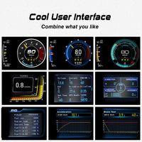 Medidor GPS OBD Universal de Fábrica, Velocímetro, Pantalla Head-Up, Medidor Inteligente con Pantalla de 5 Pulgadas, Multifunción, Temperatura del Agua A600