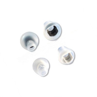 Aootop-embout pour oreilles en Silicone souple, 27 ans, OEM, personnalisé, créateur, personnalisé, en caoutchouc, dôme ouvert, tube fin pour aide auditive