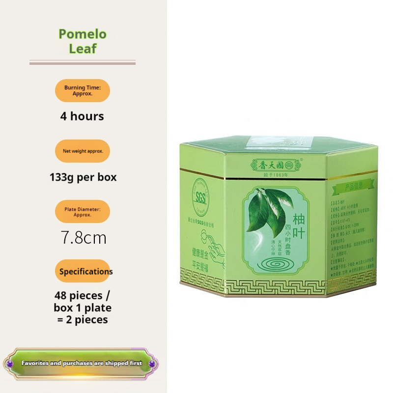 4-Hour Pomelo Leaf Incense Coil