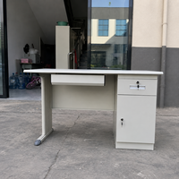 Meubles scolaires en acier, meubles de bureau, table d'ordinateur avec tiroirs, table de personnel avec armoire, bureaux d'ordinateur pour étudiants