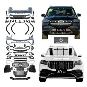 Bodykit For Mercedes Benz GLS Class Modified To Gls63 AMG Front Car Bumpers Rear Car Bumpers 2015-2019 Years Facelift
