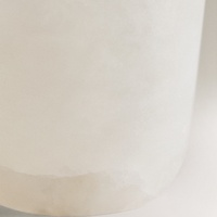 STONEKOCC Pot à brosse à dents en marbre naturel transparent, albâtre blanc espagnol, durable, pour le lavage, accessoires de salle de bain