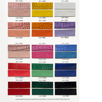 Cuir synthétique gaufré à texture d'alligator Tissu PVC Cuir de crocodile Matière première PVC pour sac à main Chaussures