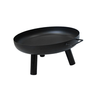 Poêle de jardin d'arrière-cour, foyer en acier à bois, table ronde, petit chauffage extérieur, barbecue
