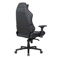 Chaise de Gaming Ergonomique à Dossier Haut en Cuir PU avec Massage 4D Rafraîchissant, Base Pivotante en Métal, Réglage de Hauteur à Gaz 4 Positions, Silla Gamer