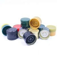 Stocké En Gros 31.5x24mm 31.5*24mm couvercle en aluminium en plastique verseur d'huile d'olive de noix de coco verre bouteille casquettes