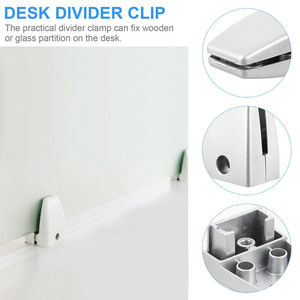 Support Office <strong>Table</strong> Partition <strong>Clamp</strong> Sturdy Practical Divider Privacy Screen Clip <strong>Clamp</strong> Desk Sockets Panel Worktop Metal <strong>Clamps</strong> - Product Image 4