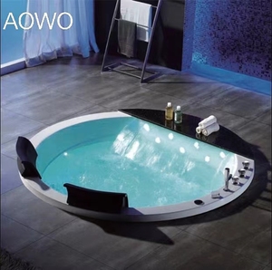 AOWO Einbau-Badewannen Acryl Versenkbare Erwachsenen-Einbau-Whirlpools Indoor-Whirlpools mit Wasserfall Hot <span class=keywords><strong>Yakuzzi</strong></span> 2-Personen-Spa-Badewannen - Product Image 4
