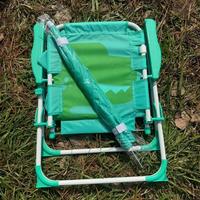 Chaise de plage d'extérieur avec parasol, siège pliant pour enfants, chaise portable pour table à manger, camping