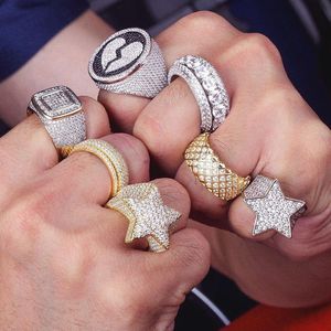 KRKC-Anillo de <span class=keywords><strong>tenis</strong></span> de circonia cúbica con diamantes para mujer, sortija de boda, Zirconia, circonita, zirconita, circón, oro de 18 quilates, 18k - Product Image 5