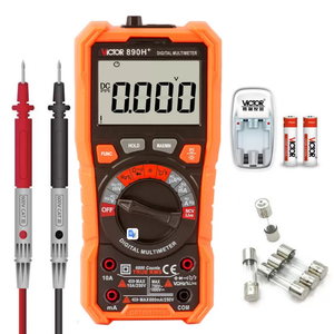 Victor 890h + 6000 contagem auto-range testador, verdadeiro rms inteligente queimadura-prova de queimaduras ncv meter - Product Image 3