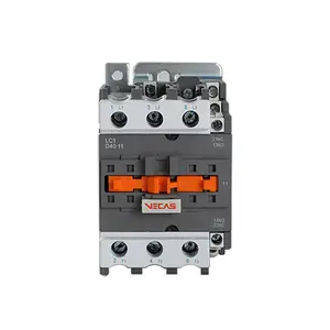 Vecas LC1 D40 telemecanique ac, kontaktor ac dc magnet listrik LC1 D4011 40A 40 amp 3 tiang 110V 220v 380V 440v