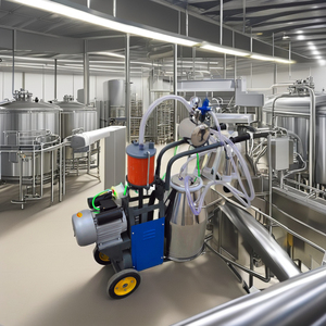 2024 <span class=keywords><strong>Venta</strong></span> caliente portátil eléctrica <span class=keywords><strong>vaca</strong></span> y cabra ordeñadora de un solo pistón 25L bomba automática de huevos nuevo uso agrícola precio barato - Product Image 2