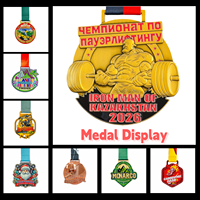 Médaille en alliage de zinc avec logo personnalisé, médaille de souvenir en fonte, trophées