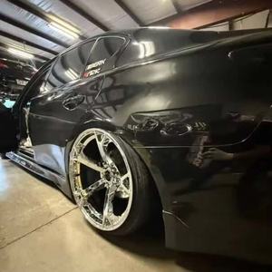 Jantes en alliage d'aluminium de qualité supérieure, 19 pouces, 5x114.3 PCD, à profil profond, 5 branches, chromées, pour Dodge Challenger, Ford Mustang, voitures de luxe - Product Image 3