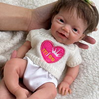 Poupées jumelles reborn en silicone intégral de 12 pouces, avec cheveux personnalisables, poids réel, cadeau surprise pour filles, certifiées CE, vente en gros directe d'usine