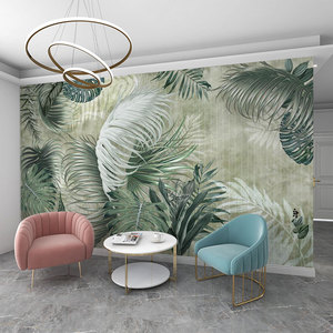 <span class=keywords><strong>Papel</strong></span> Tapiz Mural de Lona con Impresión por Inyección de Tinta, Estilo Tropical Americano, Resistente a la Humedad, Fácil Instalación - Product Image 2