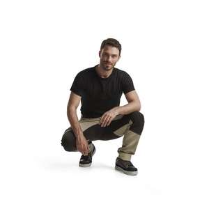 BLAKLADER - 145918452799D108 Service <b>trousers</b> with <b>stretch</b> Stone/<b>Black</b> - EAN 7330509500675 <b>WORK</b> <b>TROUSERS</b> CARGO <b>WORK</b> <b>TROUSERS</b> - Product Image 4