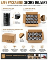 Boîtes en métal rondes noires mates de qualité alimentaire en gros, boîtes à café personnalisées, boîtes à thé en métal avec couvercle pour thé en vrac
