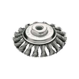 Lessmann แปรงรูปกรวย DM ลวดด้าย100มม. ความหนา0.5มม. เหล็ก12มม. 15000นาที-¹ - Product Image 1