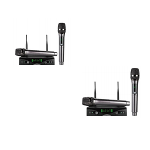 Microphone sans fil U-<span class=keywords><strong>band</strong></span>, un émetteur pour deux micros, pour karaoké domestique FM - Product Image 4