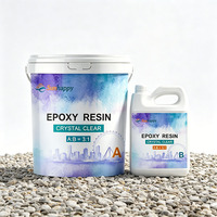 Revêtement de sol époxy à base de résine pour pierre lavée, antidérapant, haute résistance, durable, décoratif, bicomposant pour parcs, allées et passerelles