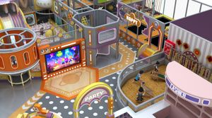 Aire <span class=keywords><strong>de</strong></span> jeux intérieure pour enfants, petit bureau <span class=keywords><strong>de</strong></span> vente, mezzanine, équipement <span class=keywords><strong>d</strong></span>'amusement, combinaison toboggan et installations <span class=keywords><strong>d</strong></span>'escalade - Product Image 3